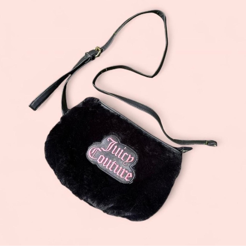 Juicy Couture Black and Pink Crossbody Bag